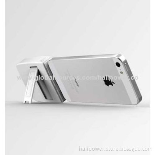 2,200mAh Lightning Connector Battery Charger, Kickstand Design, Stylish and Compact